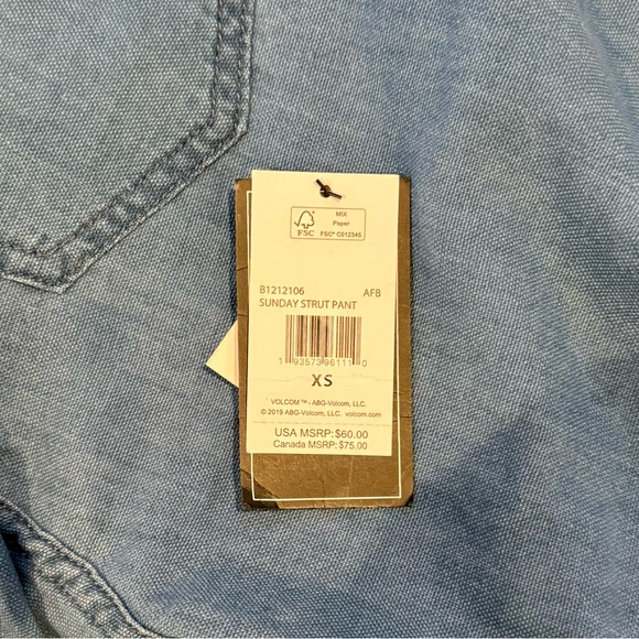-NWT- Volcom Sunday Strut Pants - Picture 4 of 4